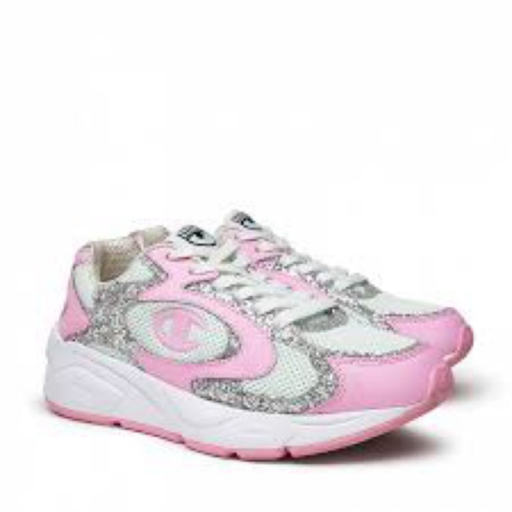 Chiara Ferragni Champion Women's Pink and White Sneakers